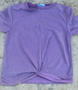 Sparkly Lavender Twist Top