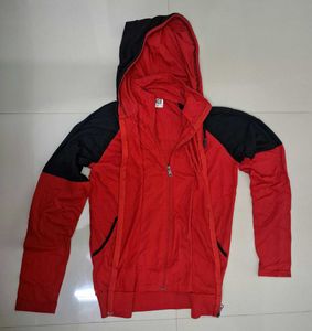 Red & Black Zip-Up Hoodie