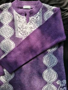 Elegant Purple Embroidered Kurta