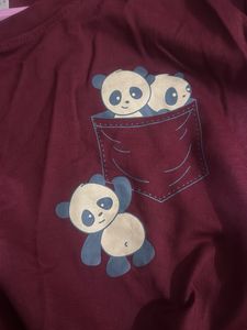 Cute Panda Pocket Tee