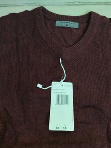 Maroon V-Neck Sweater