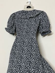 Floral Wrap Dress with Ruffle Detail
