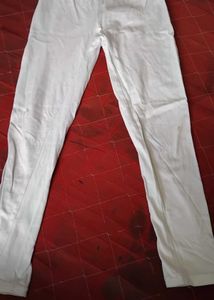 White Cotton Chikankari Kurta Set for girls