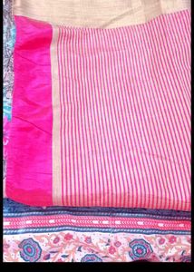 Elegant Floral Print Saree