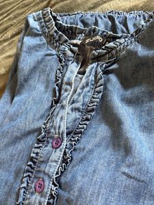 Cute Denim Look Top