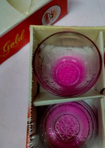 Lazyindow Crystal Glass With 6 Set Gift Pack