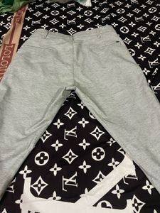 Gray Casual Pants