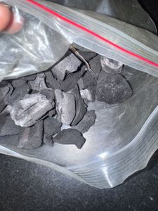 Black natural wood charcoal