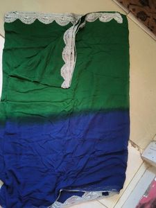 Stunning Ombre Green & Blue Saree