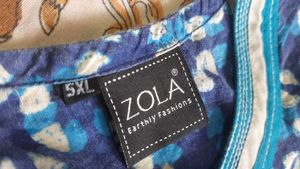 Indigo colorAunthetic batik work kurti