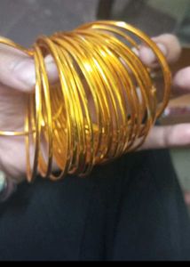 Set of Golden Bangles