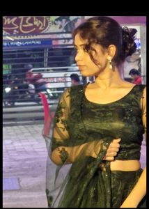Emerald Green Lace Lehenga Choli