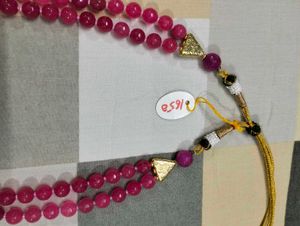 Stunning Pink Beaded Necklace Set