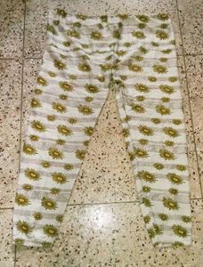 Floral Print Casual Pants