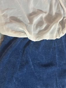 White &amp; Blue Mini Dress