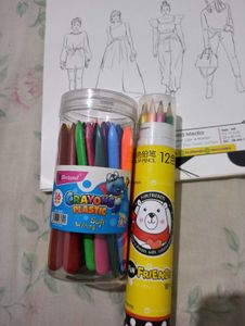 sketchbook and colours combo set