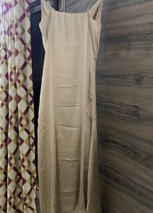 Satin Ruched Dress