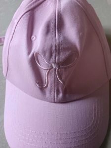 🇹🇭Cute Pink Baseball Cap with Bow Detail