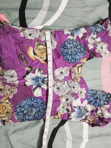 Floral Print Kurta and Pants Set
