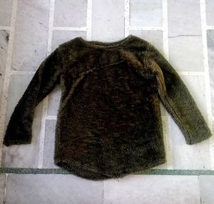 Green Fuzzy Pullover