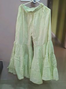 Embellished Lime Green Kurta Set