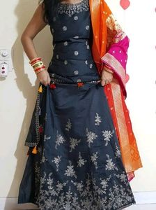 Ethnic Party Wear Gown Small Size