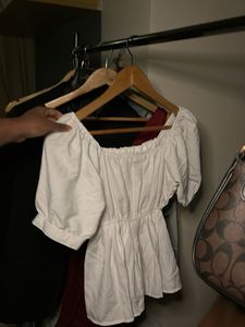 Chic White Puff Sleeve Top