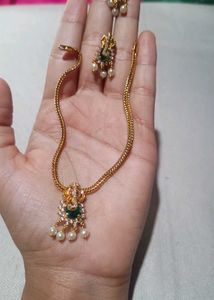 Ganesha Pendant Necklace &amp; Earring Set