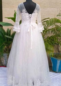 Elegant White Wedding Dress