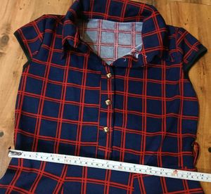 Red &amp; Blue Plaid Dress