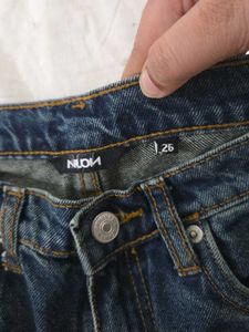 Nuon by Westside Wide Leg Blue Denim Jeans