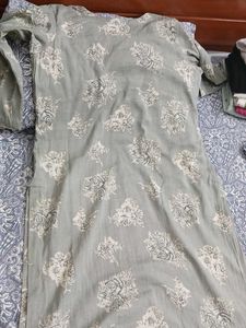 Light Green Printed Palazzo Pants kurta set