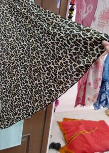 Animal Print Western Skirt