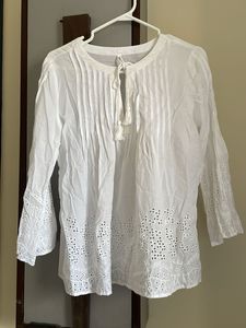 White Broderie Anglaise Tunic