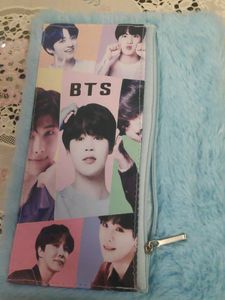 Cute BTS Furry Blue Journal &amp; Organizer