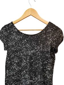 H&amp;M Black &amp; White Bleached Splatter Bodycon Dress