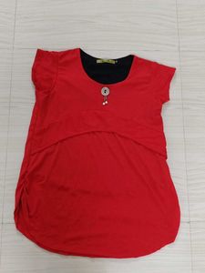 Red Top with Embellishment