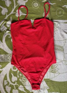 Women's Red Bodysuit