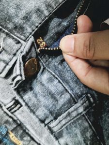 Distressed Acid Wash Jeans