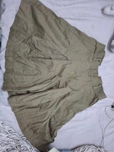 brown skorts