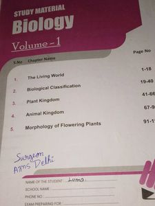 Class 11 Biology Textbook