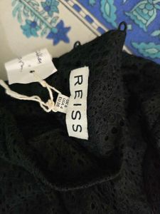 Elegant Black Textured Mock Neck Top
