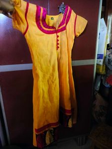 Yellow &amp; Pink Kurta