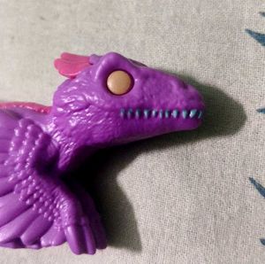kinderjoy jurassic park Purple Dinosaur Toy Figure