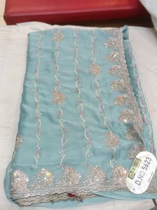 Embroidered Georgette Saree