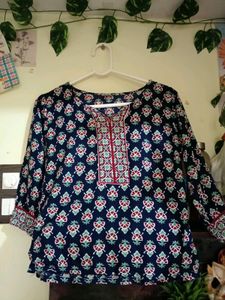 Beautiful Blue Printed Kurta