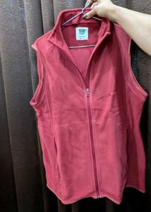 Cozy Red Fleece Vest