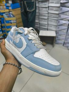 Sky Blue &amp; White Sneakers