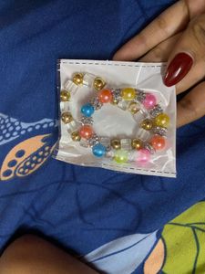 Colorful Beaded Bracelet one coca cola glass