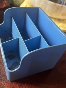 Blue Desk Organizer